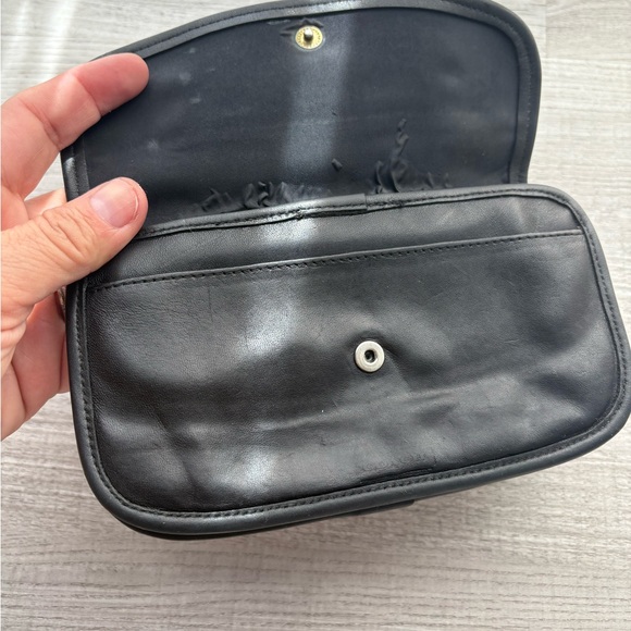 Vintage Black Coach Clutch Wallet Leather - Picture 8 of 11